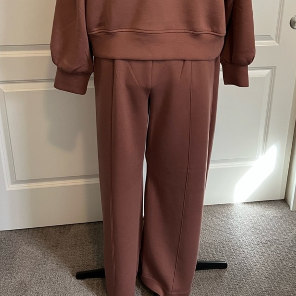 Old Navy Brown Track Pants Cozy Cotton Blend Joggers